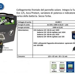 ELETTRIFICATORE LACME SECUR 130 + PANN. SOLARE 7 W + SUPPORTO Macchine e Batterie 